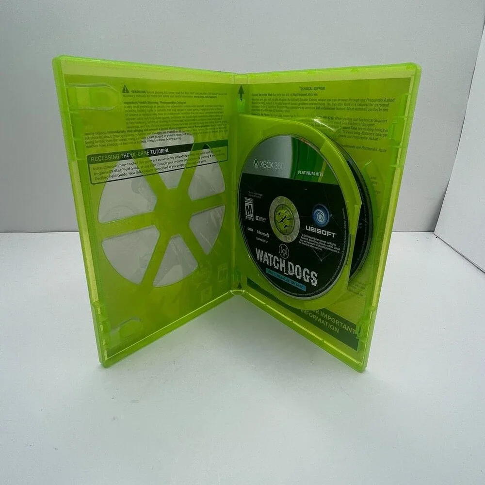 Watch Dogs Ubisoft Platinum Hits Open World Action (Xbox 360, 2014) No Manual